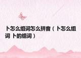 卜怎么组词怎么拼音（卜怎么组词 卜的组词）