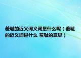 羞耻的近义词义词是什么呢（羞耻的近义词是什么 羞耻的意思）