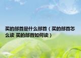 买的部首是什么部首（买的部首怎么读 买的部首如何读）