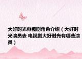 大好时光电视剧角色介绍（大好时光演员表 电视剧大好时光有哪些演员）