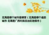 北海是哪个城市是哪里（北海是哪个省的城市 北海是广西壮族自治区地级市）