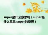 super是什么意思啊（super是什么意思 super的意思）