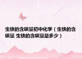 生铁的含碳量初中化学（生铁的含碳量 生铁的含碳量是多少）