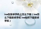 ins在安卓手机上怎么下载（ins怎么下载安卓手机 ins如何下载安卓手机）