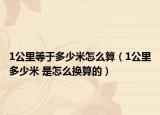 1公里等于多少米怎么算（1公里多少米 是怎么换算的）