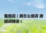 葡组词（唐怎么组词 唐组词精选）