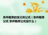 条件概率的定义和公式（条件概率公式 条件概率公式是什么）