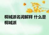 桐城派名词解释 什么是桐城派