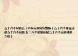 五十六个民族五十六朵花歌词完整版（五十六个星座还是五十六个民族 五十六个星座还是五十六个民族梗的介绍）