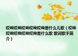 哎呦哎呦哎呦哎呦哎呦是什么儿歌（哎呦哎呦哎呦哎呦哎呦是什么歌 歌词歌手简介）