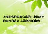 上海的名称是怎么来的（上海名字的由来和含义 上海城市的由来）