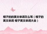 帽子的的英文单词怎么写（帽子的英文单词 帽子英文单词大全）