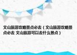 文山旅游攻略景点必去（文山旅游攻略景点必去 文山旅游可以去什么景点）