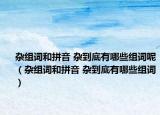 杂组词和拼音 杂到底有哪些组词呢（杂组词和拼音 杂到底有哪些组词）