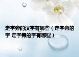 走字旁的汉字有哪些（走字旁的字 走字旁的字有哪些）