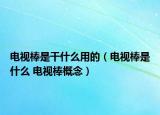 电视棒是干什么用的（电视棒是什么 电视棒概念）