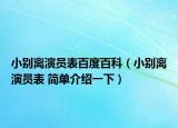 小别离演员表百度百科（小别离演员表 简单介绍一下）