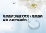 暗黑血统攻略图文攻略（暗黑血统攻略 怎么过暗黑血统）