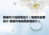 甄嬛传介绍剧情简介（甄嬛传故事简介 甄嬛传电视剧剧情简介）