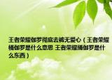 王者荣耀伽罗彻底去裤无爱心（王者荣耀桶伽罗是什么意思 王者荣耀捅伽罗是什么东西）