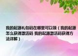 我的起源礼包码在哪里可以领（我的起源怎么获得激活码 我的起源激活码获得方法详解）