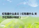 红包是什么含义（红包是什么 关于红包的小知识）