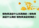 植物黄油是什么东西做的（植物黄油是什么做的 植物黄油是啥做的）