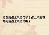 怎么用占上风造句子（占上风造句 如何用占上风造句呢）