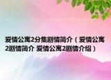 爱情公寓2分集剧情简介（爱情公寓2剧情简介 爱情公寓2剧情介绍）