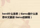 herd什么意思（tiamo是什么意思中文翻译 tiamo的解释）
