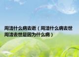 周洁什么病去逝（周洁什么病去世 周洁去世是因为什么病）