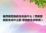 我想要怒放的生命是什么（想要怒放的生命什么歌 怒放的生命歌词）