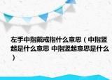 左手中指戴戒指什么意思（中指竖起是什么意思 中指竖起意思是什么）