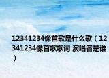 12341234像首歌是什么歌（12341234像首歌歌词 演唱者是谁）