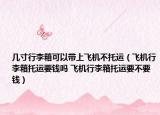 几寸行李箱可以带上飞机不托运（飞机行李箱托运要钱吗 飞机行李箱托运要不要钱）