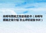 光明与黑暗之龙是谁的卡（光明与黑暗之龙介绍 怎么评价这张卡片）