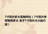 7寸照片多大实物对比（7寸照片参照物有多大 关于7寸照片大小的介绍）