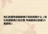 我们的爱电视剧剧情介绍结局是什么（我们的爱剧情介绍分集 电视剧我们的爱15集剧情）