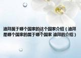 迪拜属于哪个国家的这个国家介绍（迪拜是哪个国家的属于哪个国家 迪拜的介绍）