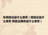 车排放量是什么意思（排放量是什么意思 排放量具体是什么意思）