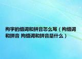 拘字的组词和拼音怎么写（拘组词和拼音 拘组词和拼音是什么）