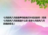 七月的风八月的雨卑微的我喜欢遥远的你（歌词七月的风八月的雨是什么歌 歌词七月的风八月的雨的歌名）