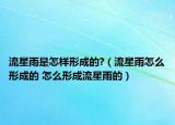 流星雨是怎样形成的?（流星雨怎么形成的 怎么形成流星雨的）