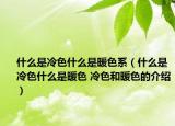 什么是冷色什么是暖色系（什么是冷色什么是暖色 冷色和暖色的介绍）