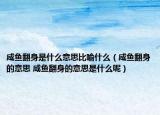 咸鱼翻身是什么意思比喻什么（咸鱼翻身的意思 咸鱼翻身的意思是什么呢）