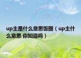 up主是什么意思饭圈（up主什么意思 你知道吗）