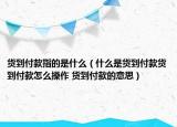 货到付款指的是什么（什么是货到付款货到付款怎么操作 货到付款的意思）