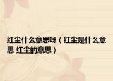 红尘什么意思呀（红尘是什么意思 红尘的意思）