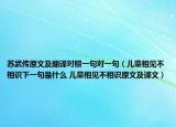 苏武传原文及翻译对照一句对一句（儿童相见不相识下一句是什么 儿童相见不相识原文及译文）