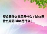 复食是什么意思是什么（kina是什么意思 kina是什么）